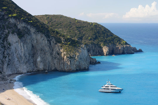 Lefkas Island, beautiful coast of Greece