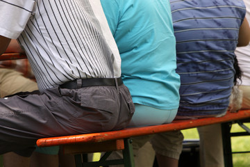 In einem Biergarten