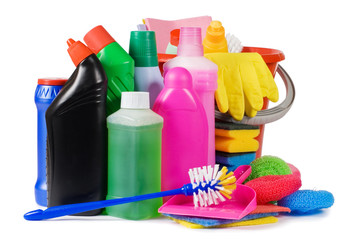 Assortment of means for cleaning isolated