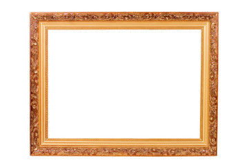 Picture frame isolated on the white background