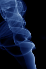 abstract smoke isolated on the black