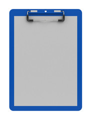 Leeres Blatt im Klemmbrett