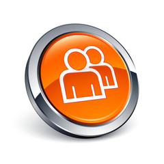 icône bouton internet contact personnage groupe