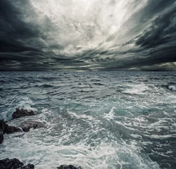 Foto op Plexiglas Onweer Oceaan storm
