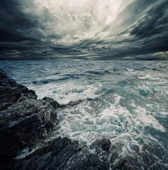 Photo sur Plexiglas Orage tempête océanique
