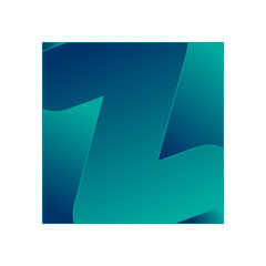 lettre Z alphabet bouton icône lettrine typo mot