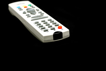 Close up shot of TV remote