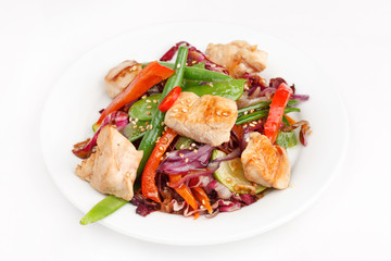 meat with vegetables