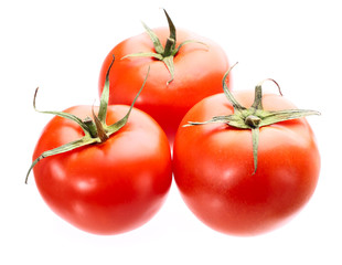 Red tomato. Isolated on white background