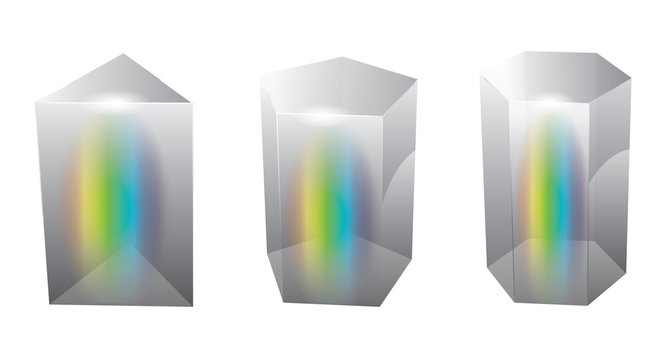 vector glass prism