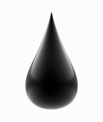 Fototapeta premium Black drop of oil