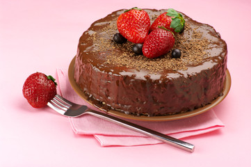 Homemade chocolate cake