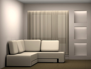 room with a sofa