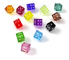 colored dices