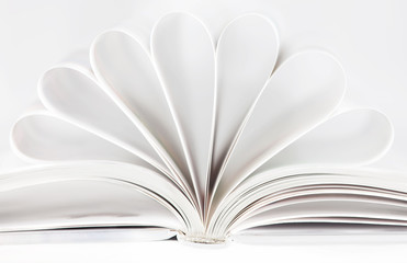 Abstract book on white background