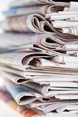Pile of newspapers