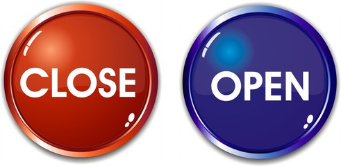 boutons open close