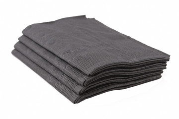 Black paper tissues