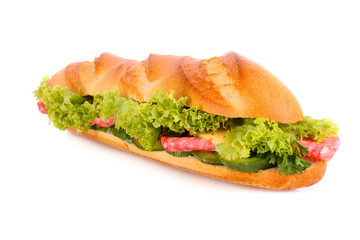 Sandwich isolated on white