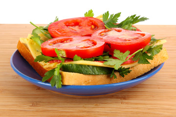 Sandwich  isolated on white