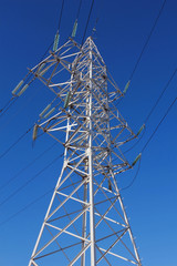 Tower of a high voltage line