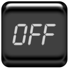 Button schwarz off