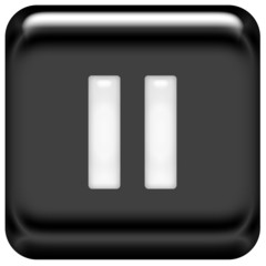 Button schwarz Pause