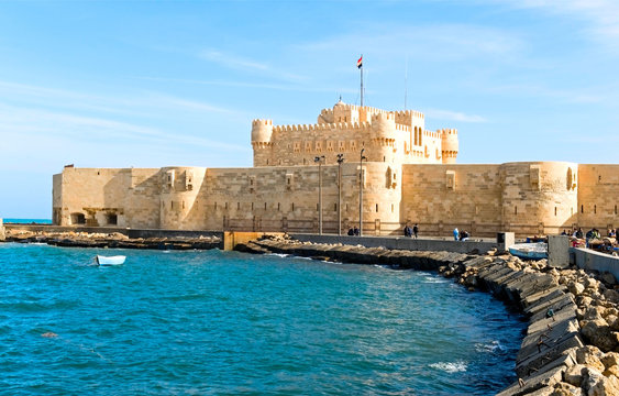the fortress in Alexandria, Egypt