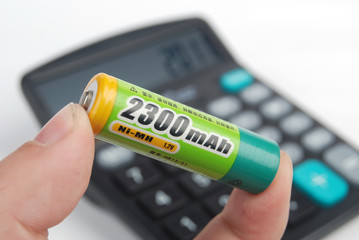 Calculator and battery