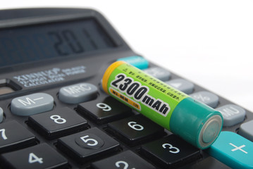 Calculator and battery