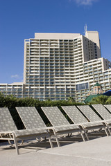 Deck chairs at the Orlando World Center Marriott Florida