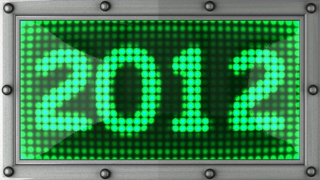 2012 announcement on the LED display