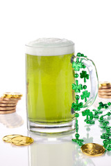 Green beer for St Patrick's Day