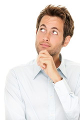 Thinking young man