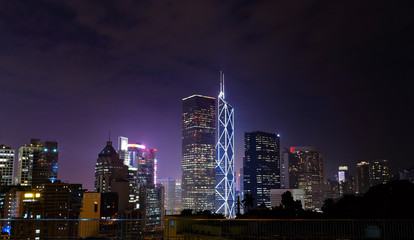 Fototapeta premium Hong Kong cityscape at night