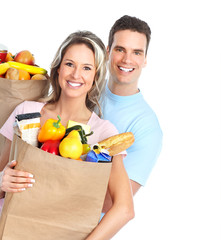 Obraz premium couple with food