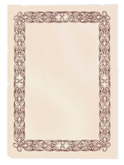 leaf from an old book