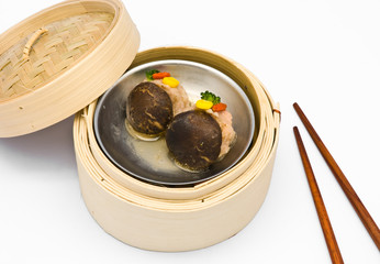 Chinese steamed dimsum Mushrooms