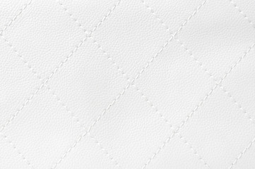 white quilted leather
