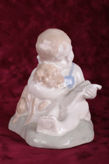 девочка со щенком