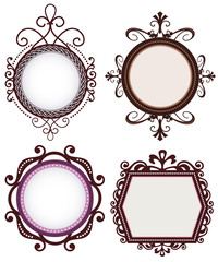 Vintage floral frames