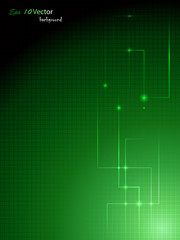 Green fantasy abstract background