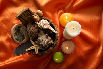 composition with candle