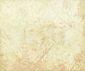 Pastel Tangled Blossom Art on Paper