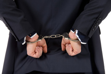 Hands in handcuffs