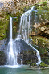 The Virje Waterfall. Bovec, Slovenia