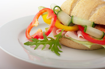 Close-up of a sandwich