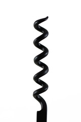 A black corkscrew
