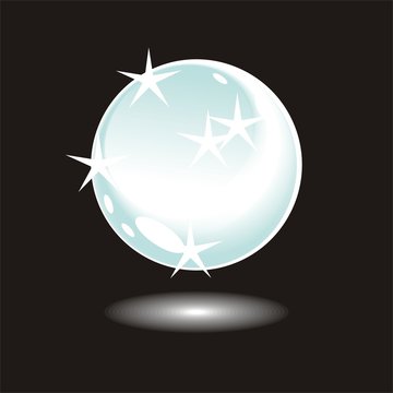 pearl   or magic crystal ball