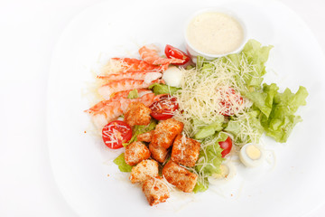 Caesar Salad with shrimps